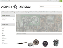 Tablet Screenshot of mopeddivision.com